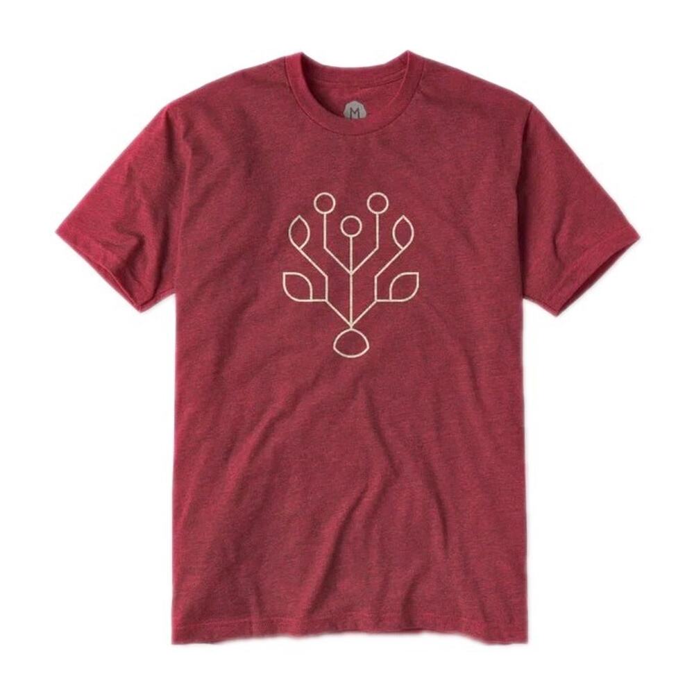 WOHVEN Red Graphic T-Shirt Cotton Blend Short Sleeve January 2018 Men's XXL